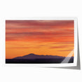 Rolled print of Pikes Peak with soft floral foreground in pastel colors, ideal for art wall dining room.