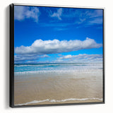 Black and white wall art featuring Daytona landscape on framed canvas, suitable for bedroom decor.