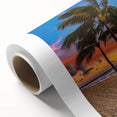 Art Deco poster of Fort Lauderdale scenery in pastel shades on rolled canvas, ideal for nursery wall art.