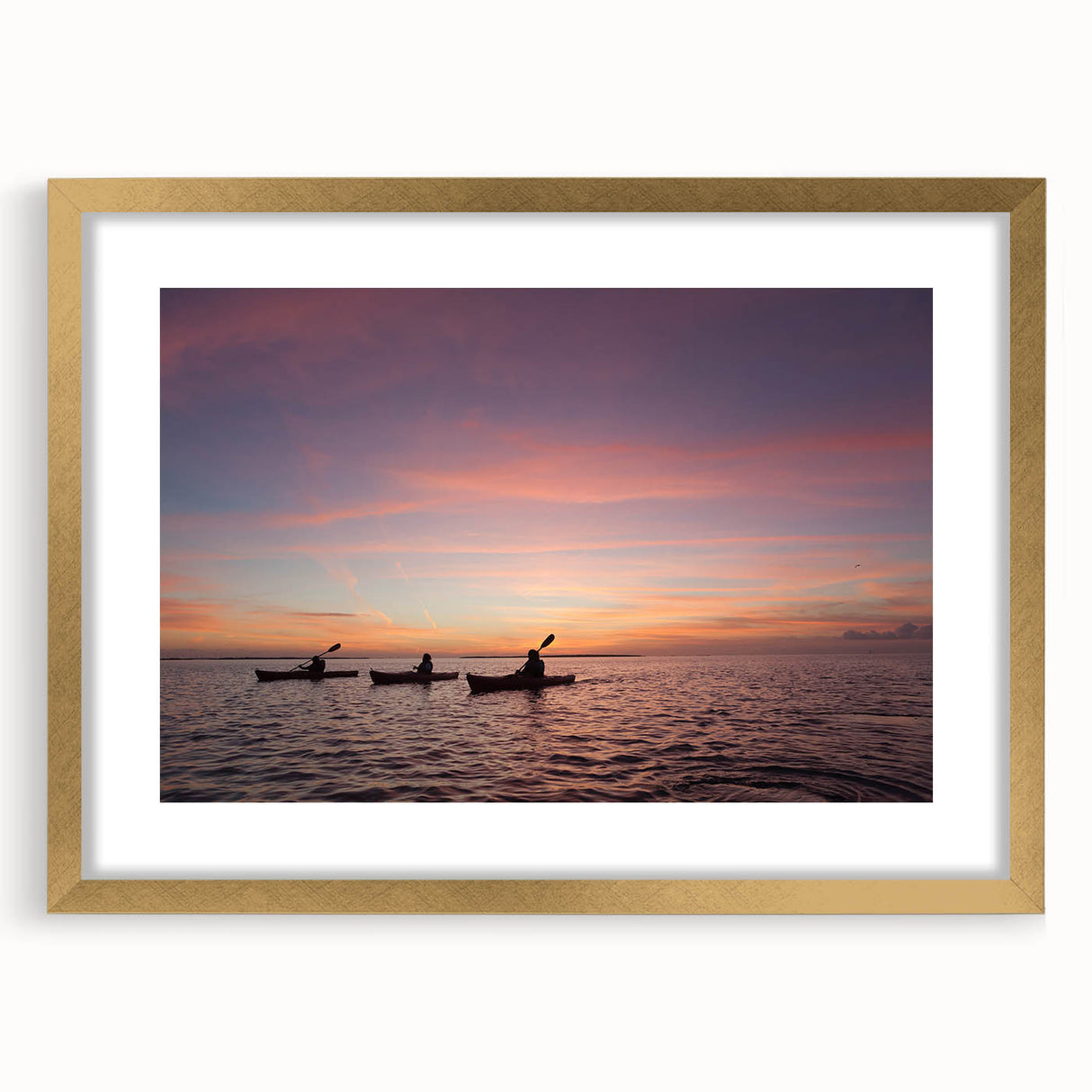 Abstract art print depicting the Florida Keys in textured blues and greens on a large framed canvas.