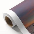 Art Deco style poster of Florida Keys scenery on rolled canvas, with pastel color palette, ideal for nursery wall art.