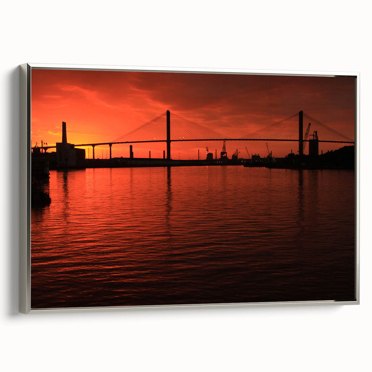 Framed canvas depicting a vintage Savannah landscape in muted colors, ideal for living room decor.