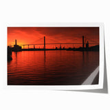 Extra large rolled print of Savannah scenery with vibrant floral elements, ideal for dining room wall art.