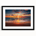 Abstract art print of Oahu's landscape in vibrant, textured colors on a large framed canvas, ideal for living room decor.