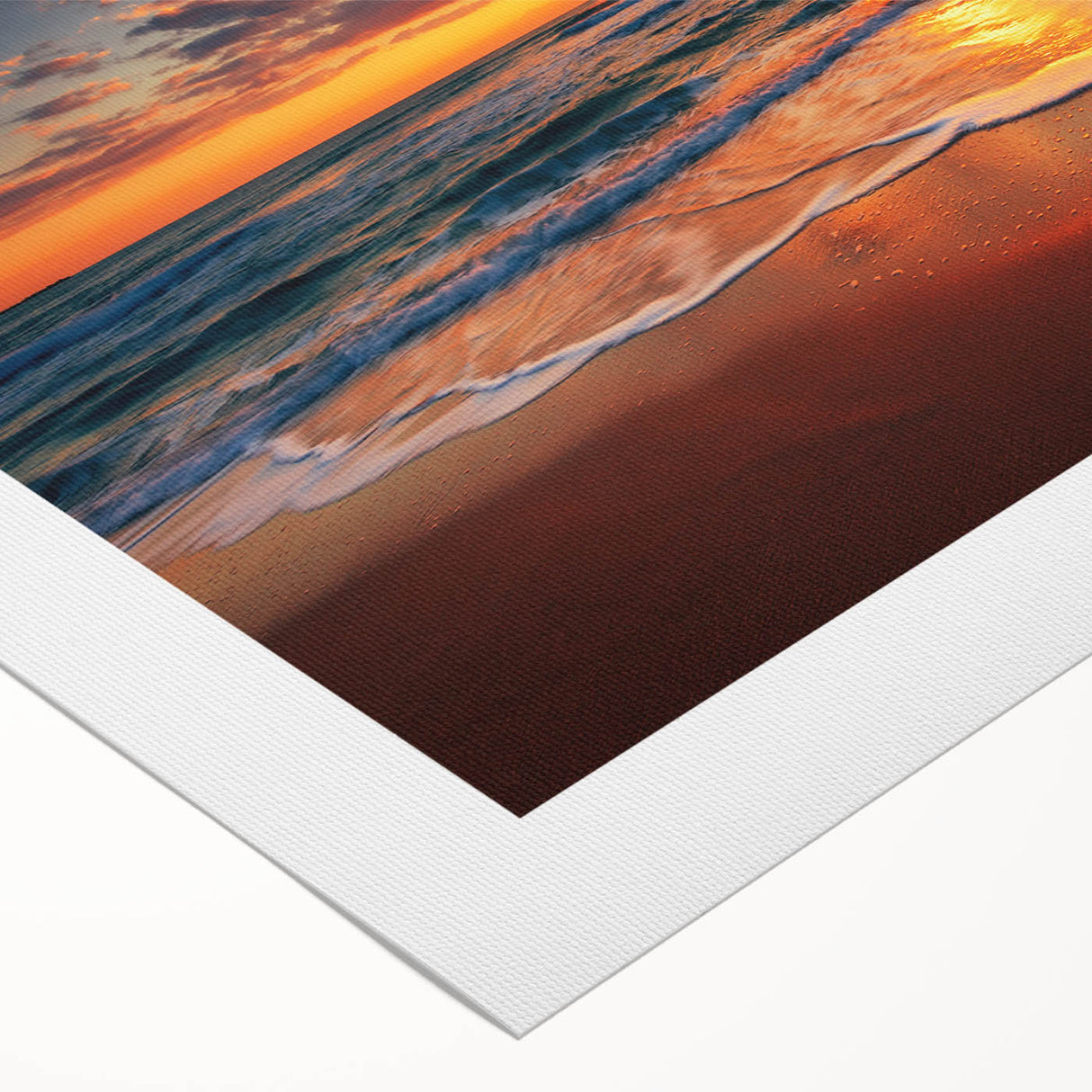 Art deco poster of Oahu scenery in pastel shades on rolled canvas, suitable for dining room wall art.