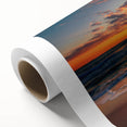 Art deco poster of Oahu scenery on rolled canvas, featuring soft pastel colors, ideal for nursery wall art.