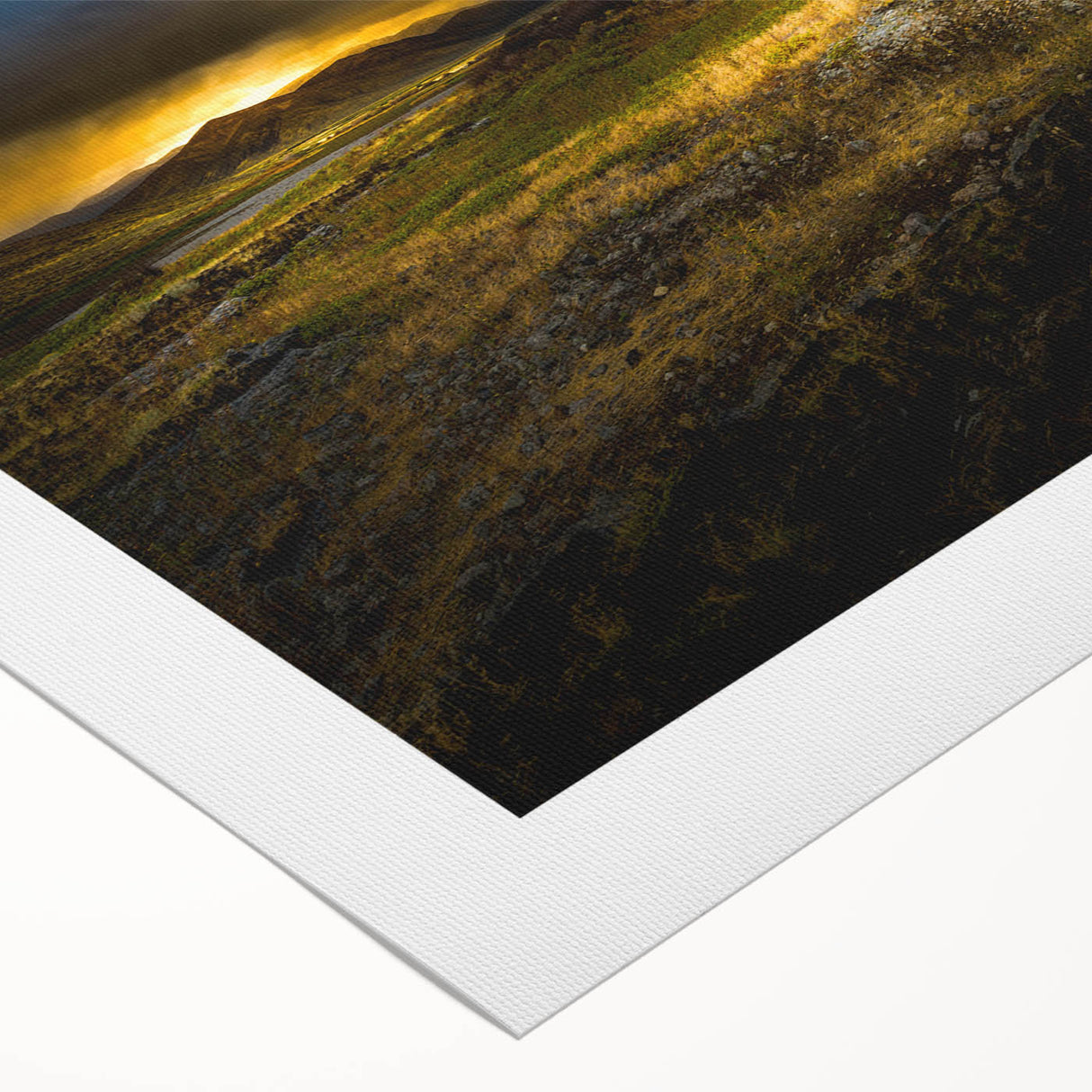 Art deco poster of Idaho scenery on rolled canvas, featuring pastel colors, ideal for dining room wall art.