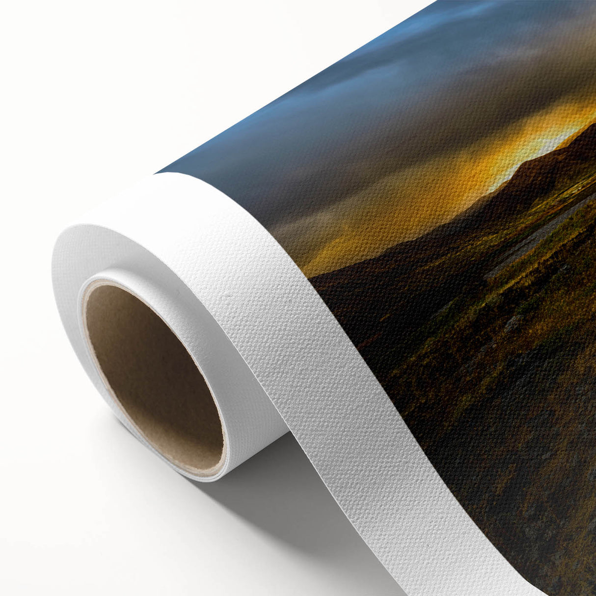 Art deco poster of Idaho scenery with soft pastel colors on rolled canvas, ideal for nursery wall art.