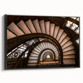Black and white framed canvas of Chicago skyline, featuring vintage poster art style, ideal for bedroom wall decor.