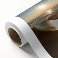 Art Deco poster of Indiana scenery in pastel shades on rolled canvas, suitable for nursery wall art.