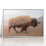 Acrylic print of a Kansas landscape in art deco style with pastel colors, ideal for modern nursery wall art.