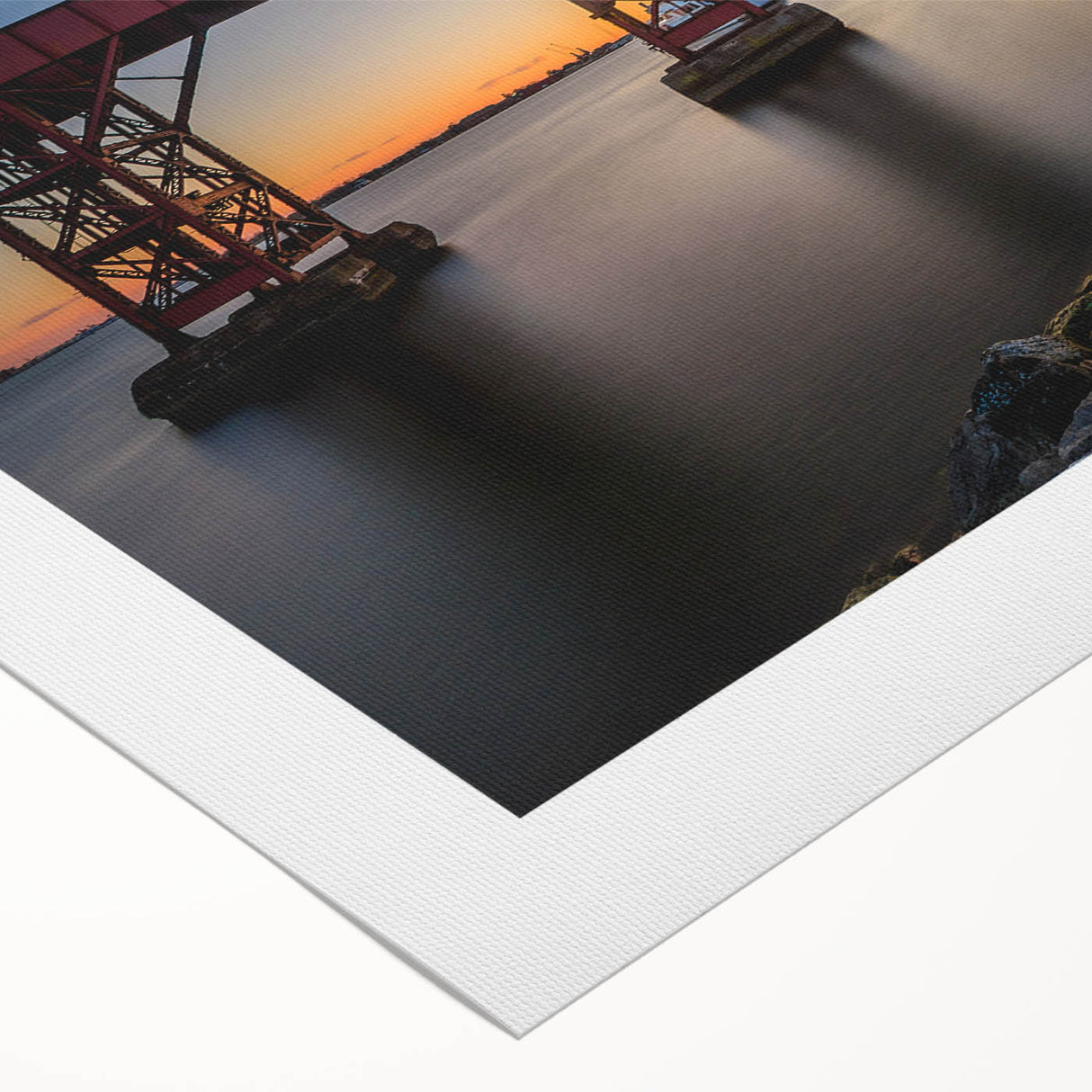 Art deco poster of Baltimore skyline in muted tones on rolled canvas, suitable for dining room wall art.