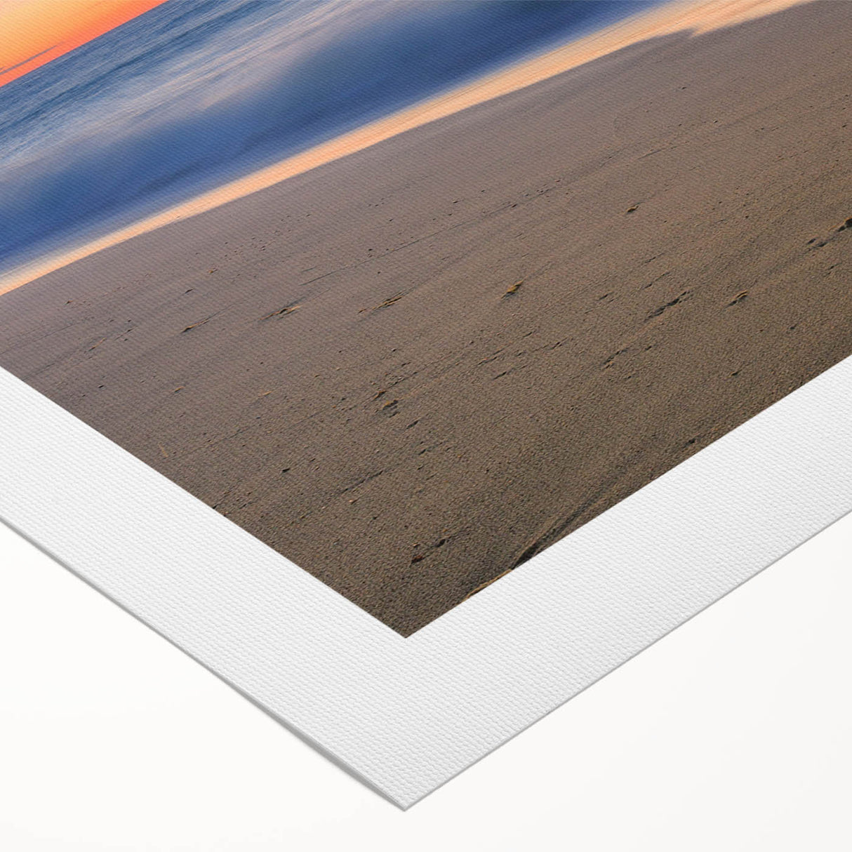 Art deco poster of Nantucket scenery in muted blue and white, rolled canvas, ideal for dining room wall art.