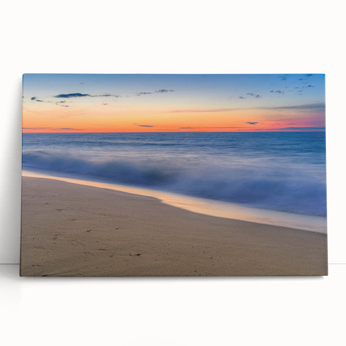 Black and white stretched canvas of Nantucket landscape, ideal for kitchen wall art or bedroom ambiance.