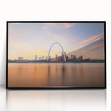 Large abstract wall art depicting a Mississippi scenery in muted black and gray tones on a framed acrylic panel.