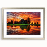 Textured abstract art print of Nebraska scenery in muted earth tones, framed in silver, ideal for bedroom art.