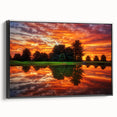 Black and white landscape art of Nebraska on framed canvas, ideal for bedroom wall decor.