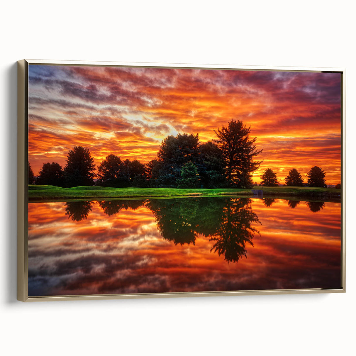 Framed canvas depicting a vintage Nebraska landscape in muted earth tones, ideal for bedroom wall decor.