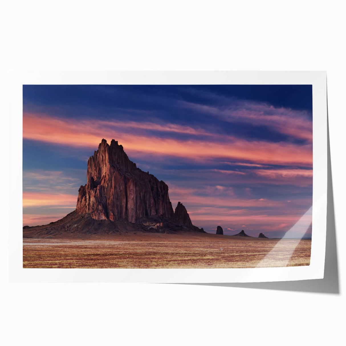 White Sands, New Mexico landscape on rolled canvas print, featuring soft pastel shades, ideal for art wall dining room.