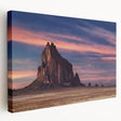 Large art print of White Sands, New Mexico on stretched canvas, featuring soft blue and white tones.