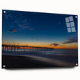 Acrylic print of Cape Hatteras with vibrant blue and green hues, ideal for dining room art.