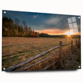 Acrylic print of the Adirondacks in muted earth tones, suitable for bedroom or dining room decor.