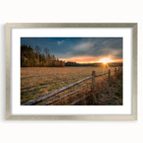 Textured abstract art print of Adirondacks scenery in muted earth tones, framed in silver, ideal for bedroom art.