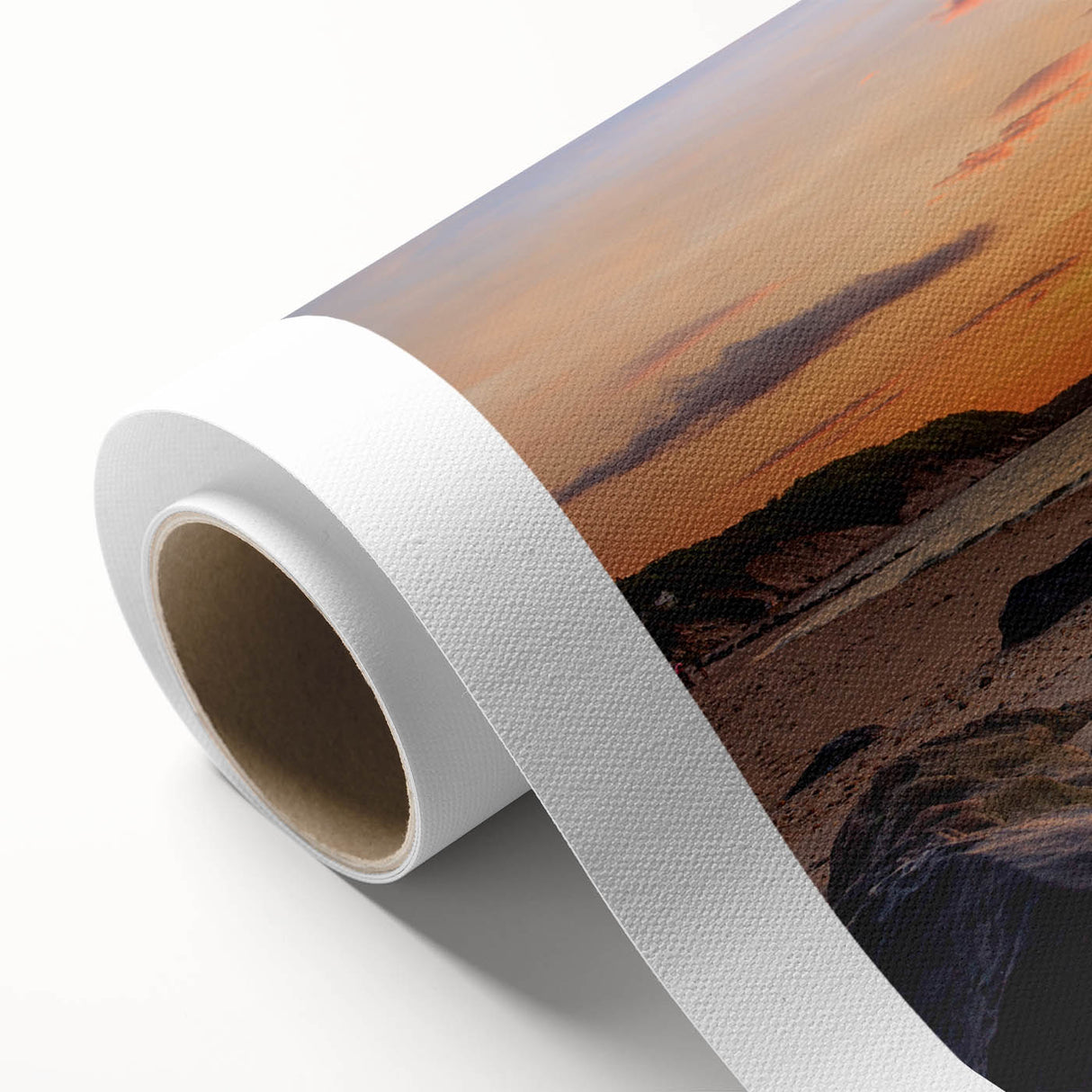 Art Deco poster of Long Island scenery on rolled canvas in pastel shades, suitable for nursery wall art or dining room decor.