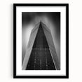 Colorful abstract art print of NYC skyline, featuring vibrant hues on a large textured canvas, ideal for living room decor.