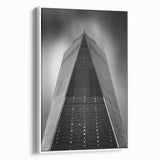 Vintage poster art of NYC skyline with colorful accents on extra large framed canvas, suited for living room decor.