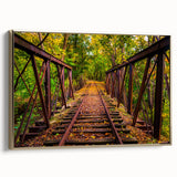 Framed canvas of a vintage-style Pennsylvania landscape in muted gold and black tones, ideal for bedroom wall decor.