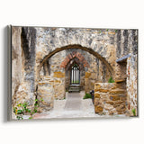 Landscape art painting of San Antonio skyline in vibrant colors on a framed canvas, ideal for office decor.