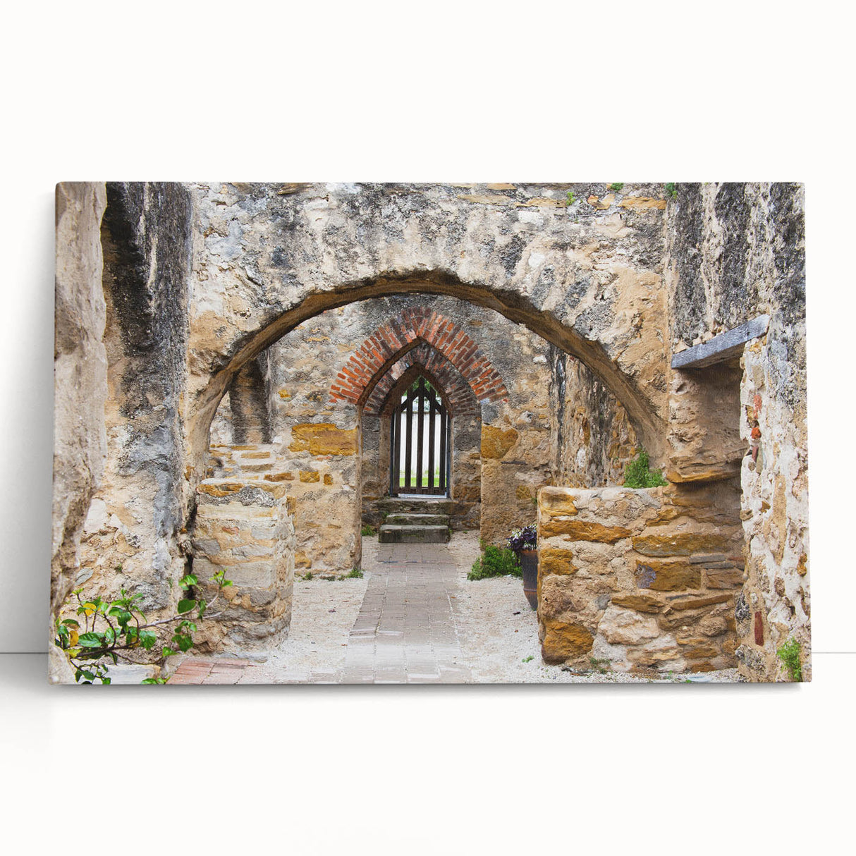 Black and white stretched canvas of San Antonio skyline, ideal for kitchen wall art or bedroom ambiance.