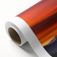 Art Deco-style poster of Mount Rainier in pastel shades on rolled canvas, ideal for nursery wall art.