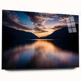 Large abstract wall art of Olympic scenery in muted earth tones on acrylic glass, ideal for bedroom or dining room decor.