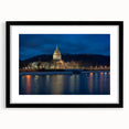 Abstract art print of colorful, textured scenery of West Virginia on an extra large framed canvas.