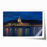 Rolled print of West Virginia scenery featuring lush green landscapes, ideal for art wall dining room.