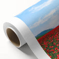 Art deco poster depicting spring season in pastel shades on rolled canvas, suitable for nursery wall art.