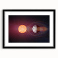 Sun and Moon Radiance Wall Art - NASA Space Exploration Canvas