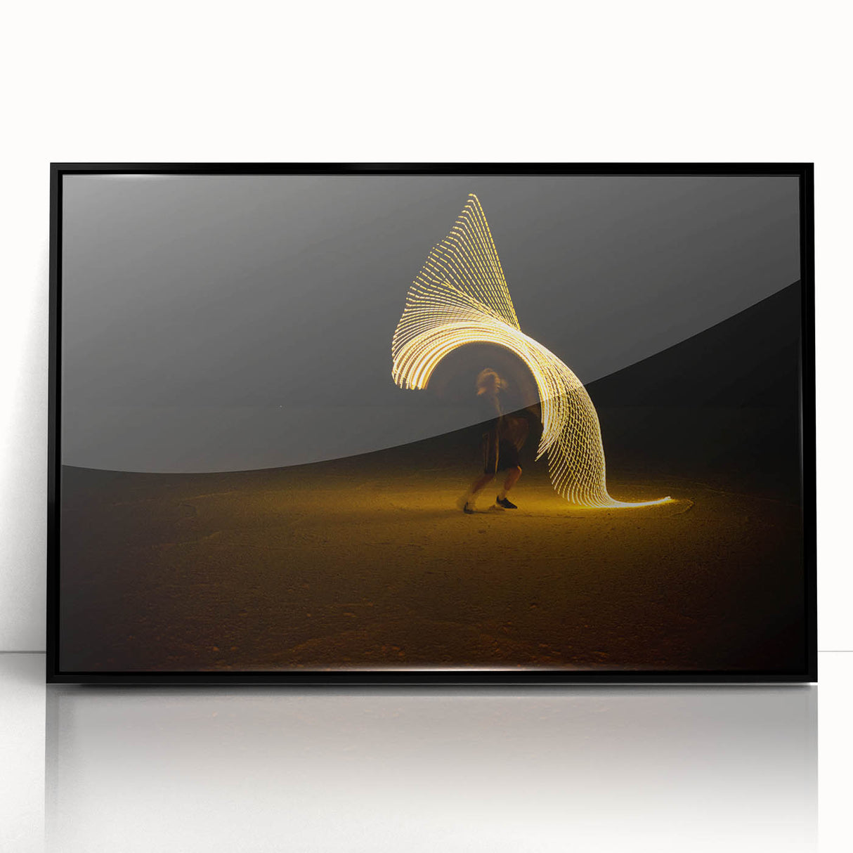 Spiral of Motion – Emotive Silhouette Photography Wall Art