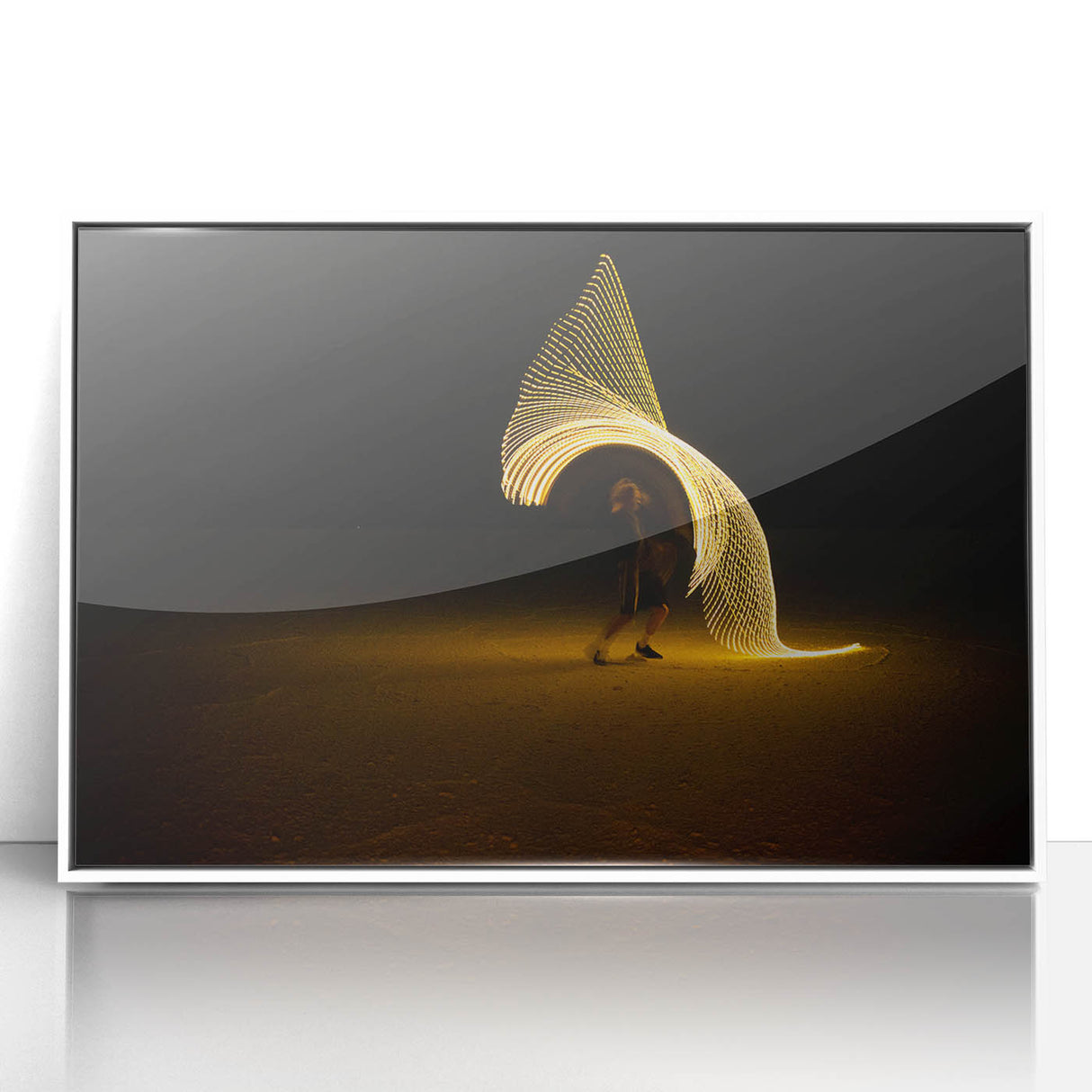 Spiral of Motion – Emotive Silhouette Photography Wall Art