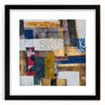 Abstract geometric frame with a matte black finish, showcasing a modern design ideal for contemporary decor. Perfect for enhancing living spaces or as a stylish gift.
