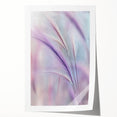 Floral and botanical rolled print showcasing vibrant, detailed flowers and leaves against a soft background, elegantly packaged in a protective cardboard tube for shipping.