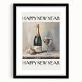 Champagne Toast Celebration - New Year’s Eve Wall Art Print