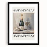 Champagne Toast Celebration - New Year’s Eve Wall Art Print