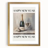 Champagne Toast Celebration - New Year’s Eve Wall Art Print