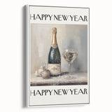Champagne Toast Celebration - New Year’s Eve Wall Art Print
