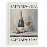 Champagne Toast Celebration - New Year’s Eve Wall Art Print