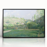 A Cowherd at Valhermeil - Impressionist Landscape by Camille Pissarro
