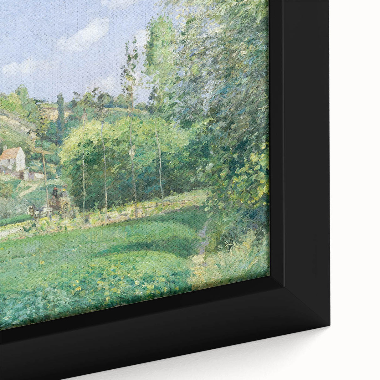 A Cowherd at Valhermeil - Impressionist Landscape by Camille Pissarro
